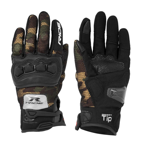 Guantes Ride Sport R-214 Negro Camuflaje
