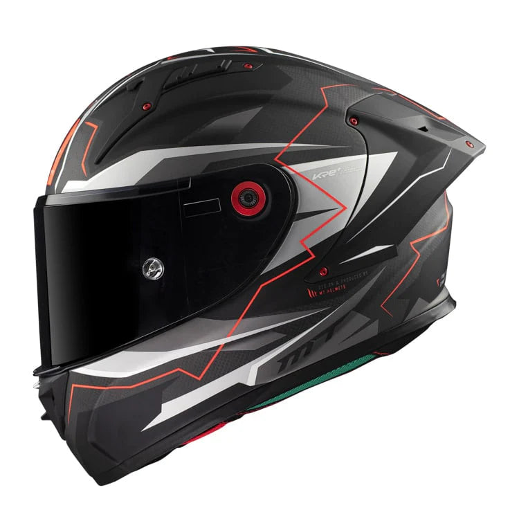 Casco Integral De Carbono Mt Kre Kraker Ff103 C5 Rojo