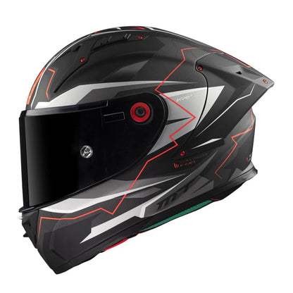 Casco Integral De Carbono Mt Kre Kraker Ff103 C5 Rojo