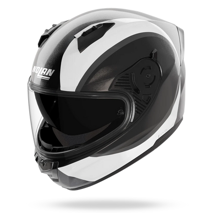 Casco Nolan N60-6 Bifase Negro Blanco Gris