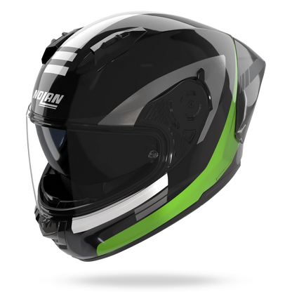 Casco  Integral Nolan N60-6 Sport Contrasto Verde Fluo Negro Gris
