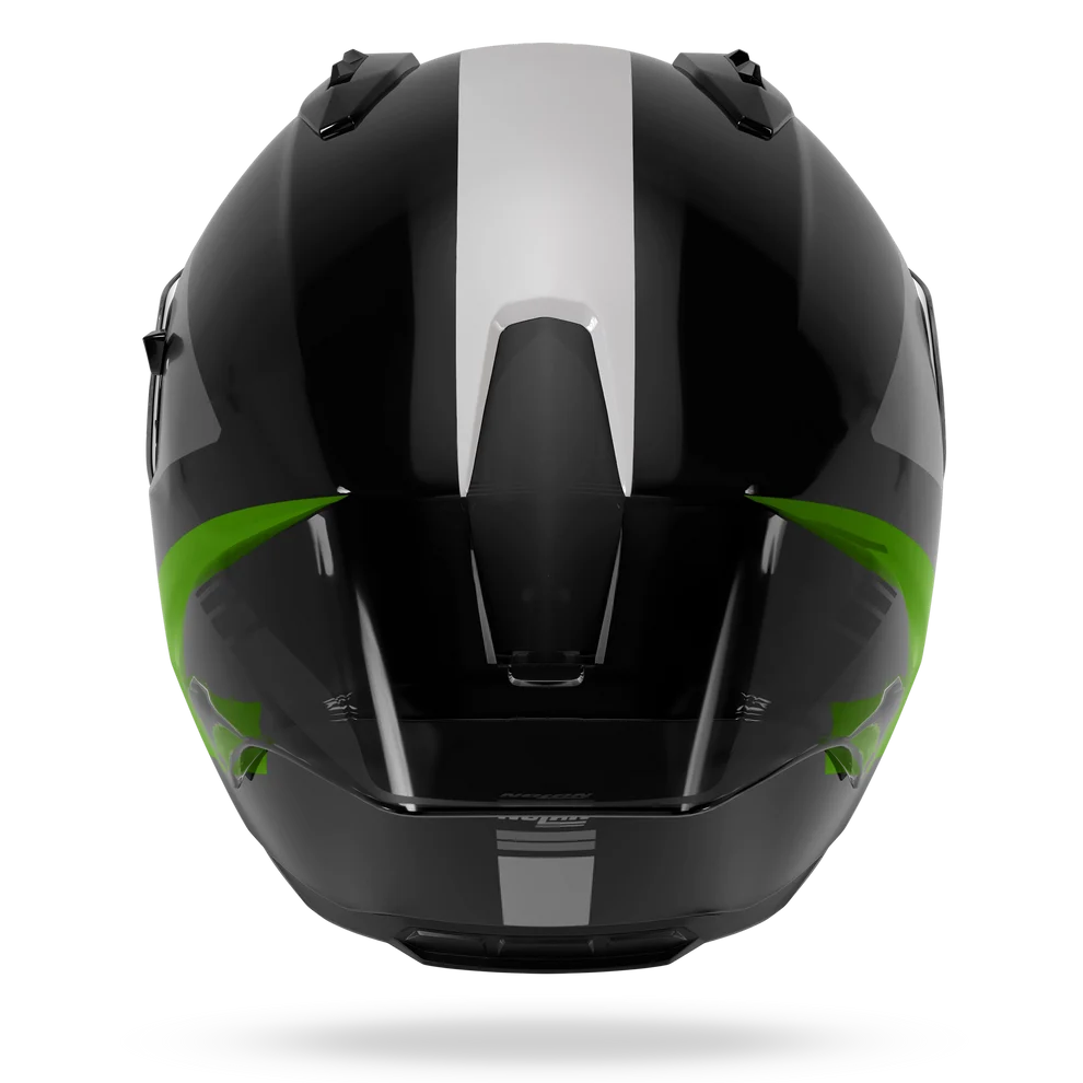 Casco  Integral Nolan N60-6 Sport Contrasto Verde Fluo Negro Gris