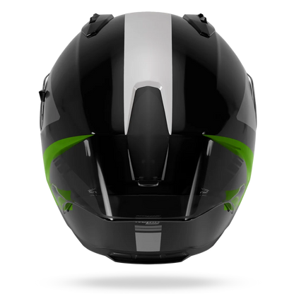 Casco  Integral Nolan N60-6 Sport Contrasto Verde Fluo Negro Gris