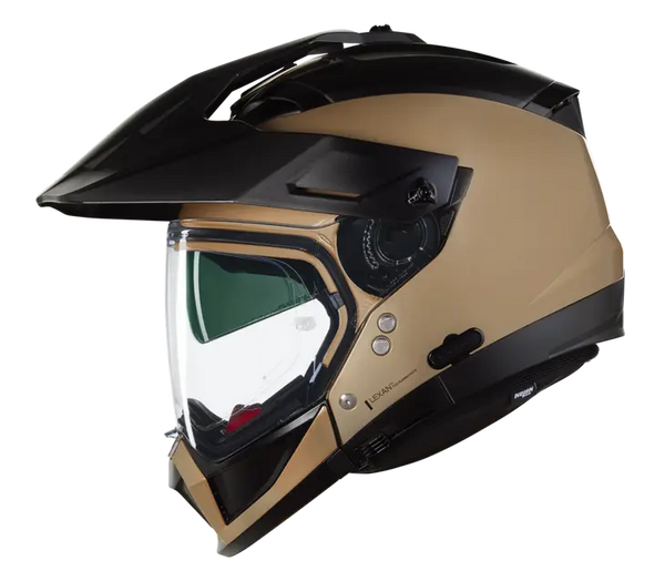 Casco Crossover Nolan N70-2 X 06 Clasico Nobile 316 Dorado Negro Brillo