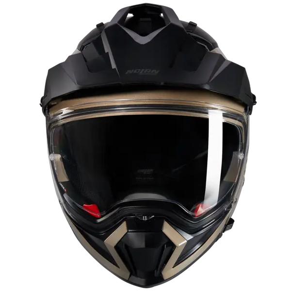 Casco Crossover Nolan N70-2 X 06 Clasico Nobile 316 Dorado Negro Brillo