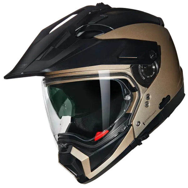 Casco Crossover Nolan N70-2 X 06 Clasico Nobile 316 Dorado Negro Brillo