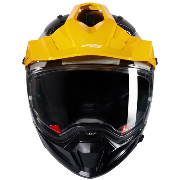Casco Crossover Nolan N70-2 X 06 Ruvido 341 Negro Gris Amarillo Brillo