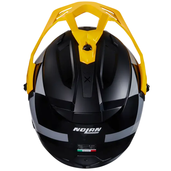 Casco Crossover Nolan N70-2 X 06 Ruvido 341 Negro Gris Amarillo Brillo