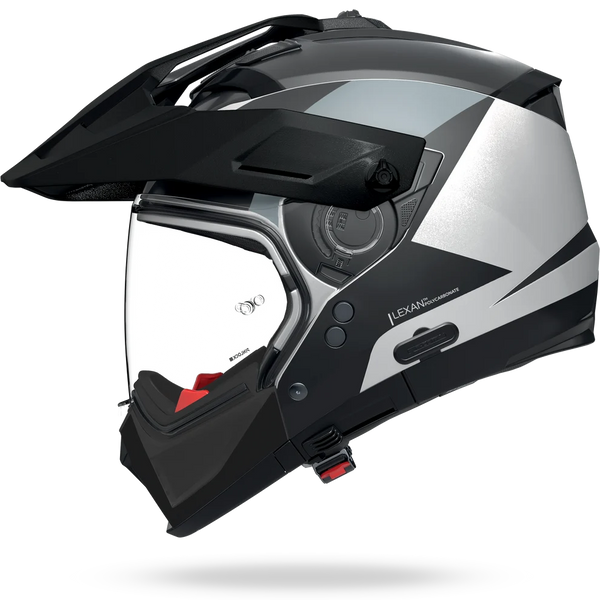 Casco Crossover Nolan N70-2 Turbine Gris Blanco Negro