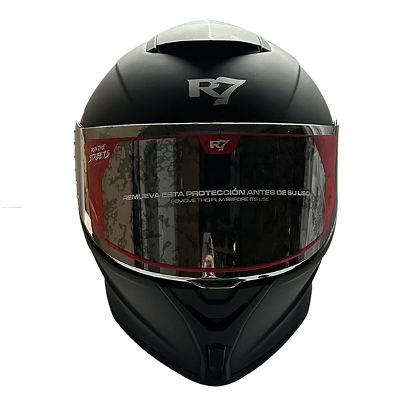Casco Cerrado R7 Racing Badder Ece Negro Mate
