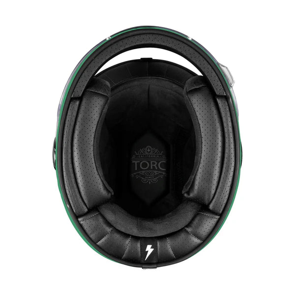 Casco Integral Torc Newport Cali Iridecent Verde Mate