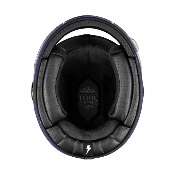 Casco Integral Torc Newport Cali Iridecent Morado Mate
