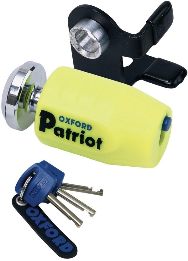 Candado de disco Oxford Patriot Amarillo