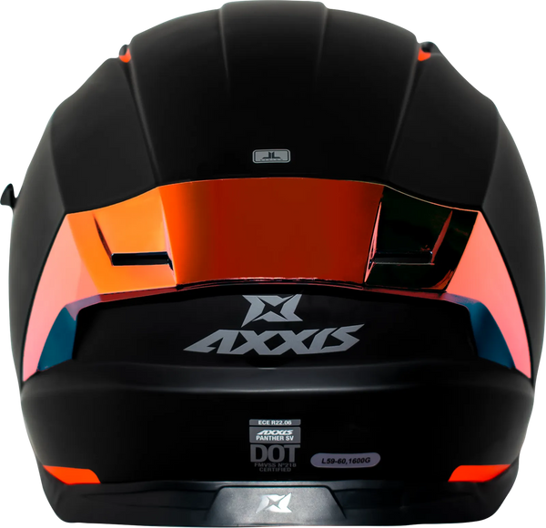 Casco Integral Axxis Pantera Visor Rojo  Negro Mate