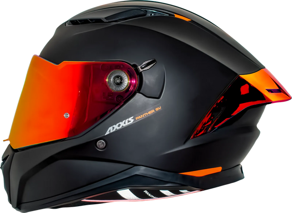 Casco Integral Axxis Pantera Visor Rojo  Negro Mate