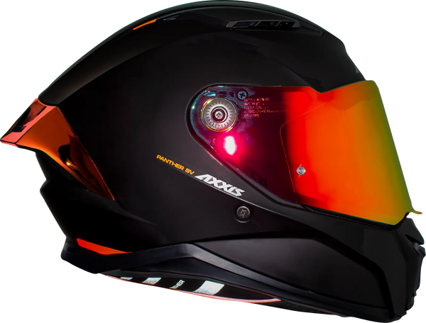 Casco Integral Axxis Pantera Visor Rojo  Negro Mate