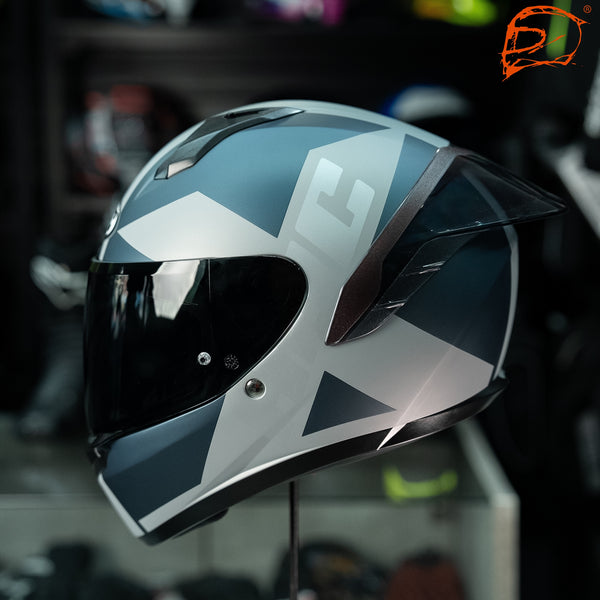 Casco Integral Hcc C10 Tez Mc2Sf Azul Gris