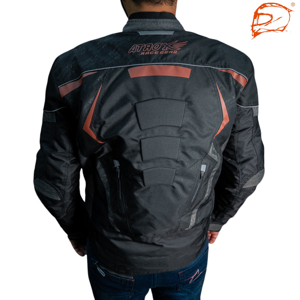 Chamarra Atrox Ce- 2137 Cordura Cafe Con Protecciones