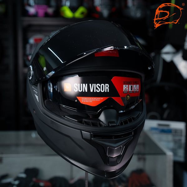 Casco Integral Mt Braker Sv A1 Negro Mate