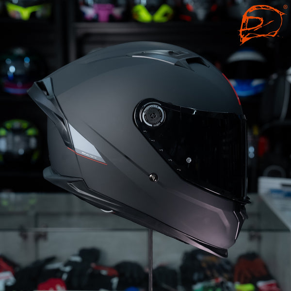 Casco Integral Mt Braker Sv A1 Negro Mate