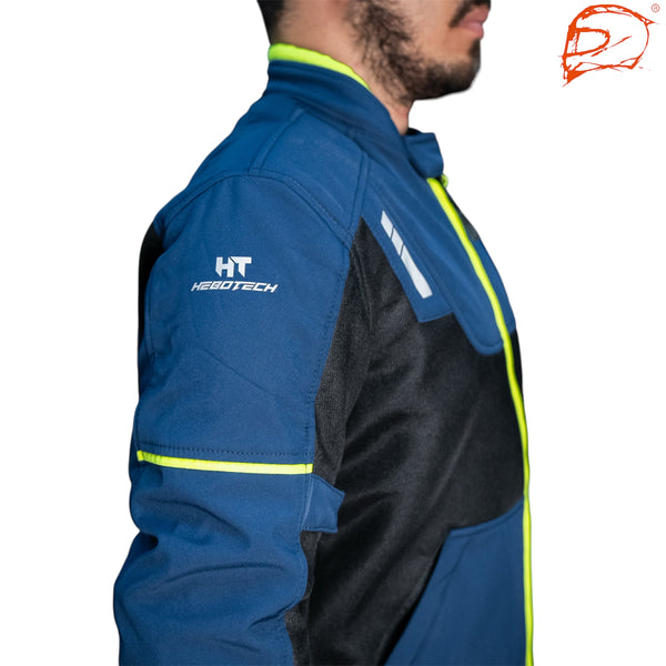 Chamarra Con Protecciones Hebotech Luzern Iii Azul