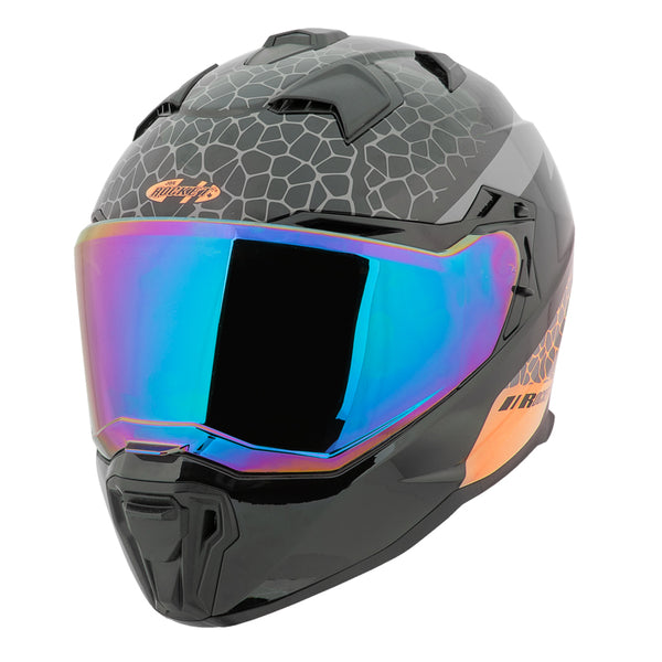 Casco Integral Joe Rocket Rkt 400 Ballistic Naranja
