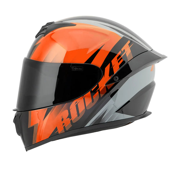 Casco Joe Rocket Rkt 100 Atomic 3.0  Naranja Brillo
