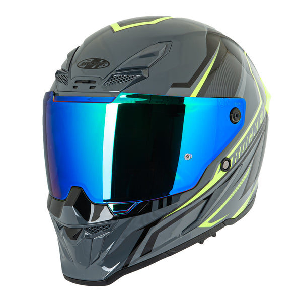Casco Integral Joe Rocket Rkt 240 Mission Neon Brillo