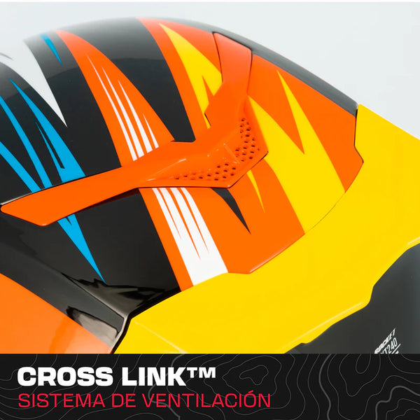 Casco Integral Joe Rocket Rkt 240 Reactor Naranja Brillo