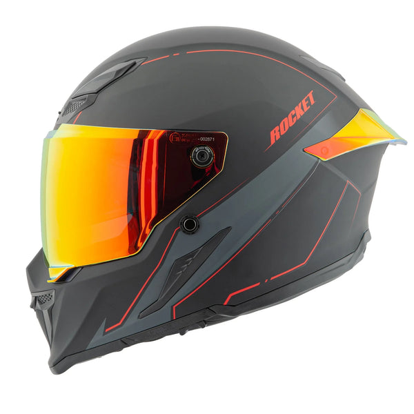 Casco Integral Rkt 240 Solar Flare Rojo
