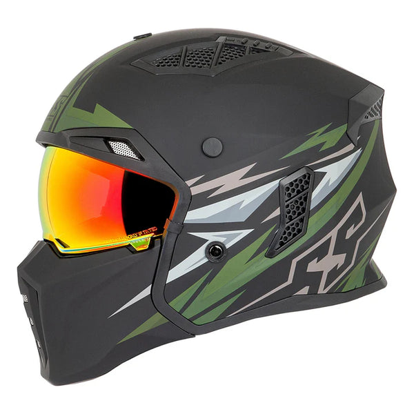 Casco Speed And Strenght Ss2450 Trial By Fire Verde Olivo Mate