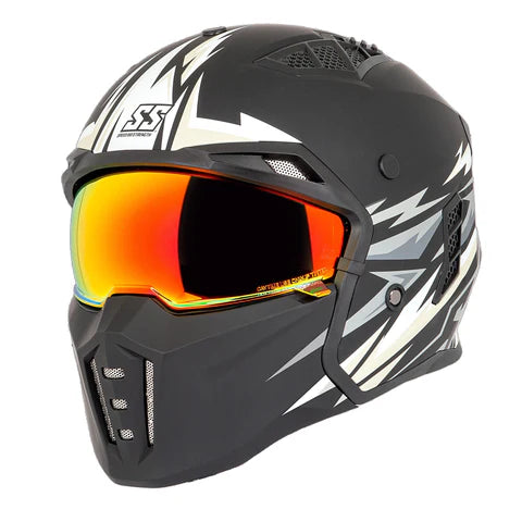 Casco Speed And Strenght Ss2450 Trial By Fire Blanco Mate