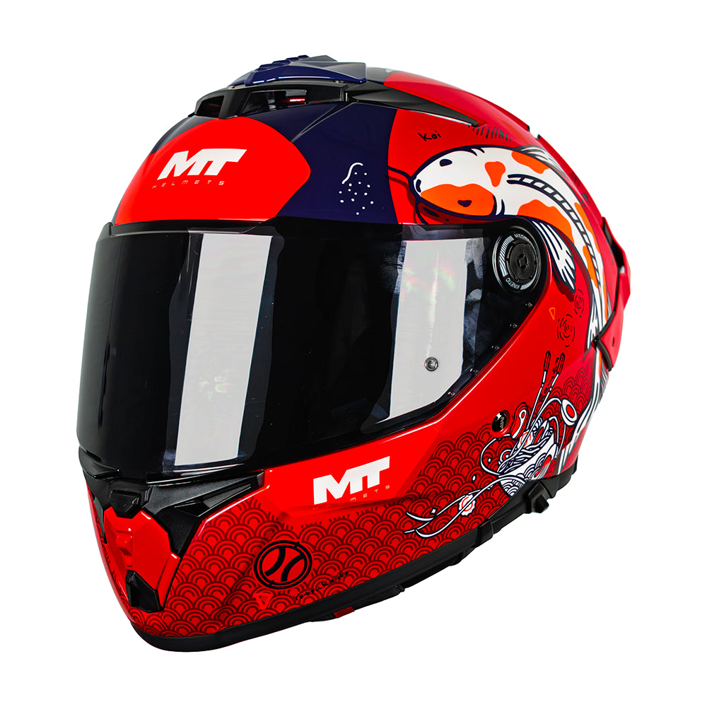 Casco Integral Mt Thunder 4 R SV Yamanaka C4 Rojo Brillo