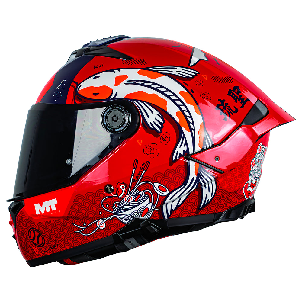 Casco Integral Mt Thunder 4 R SV Yamanaka C4 Rojo Brillo