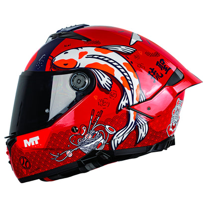 Casco Integral Mt Thunder 4 R SV Yamanaka C4 Rojo Brillo