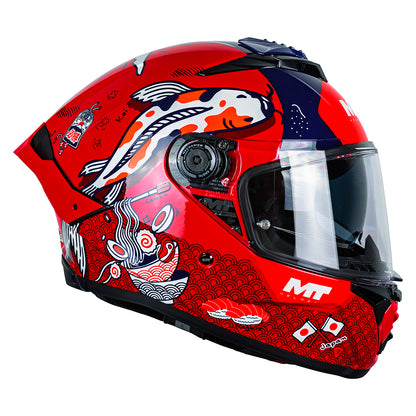 Casco Integral Mt Thunder 4 R SV Yamanaka C4 Rojo Brillo