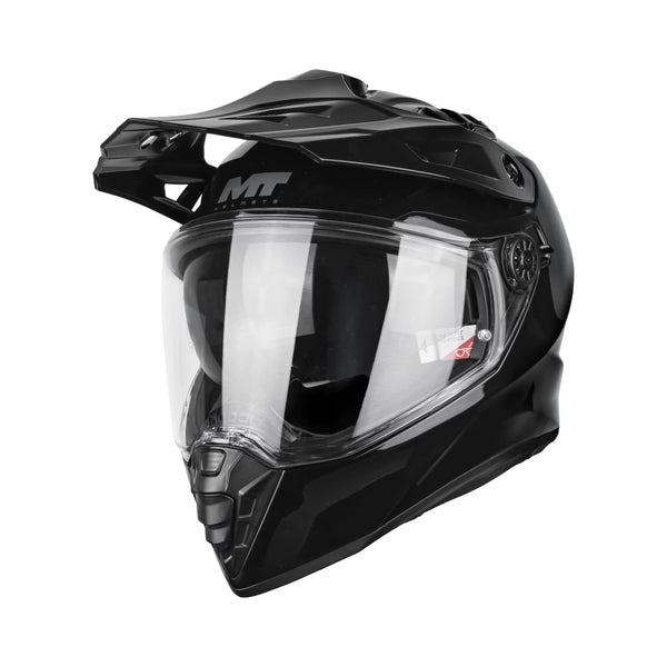 Casco Mt Adventur Track Sv Pure A1 Negro Brillo