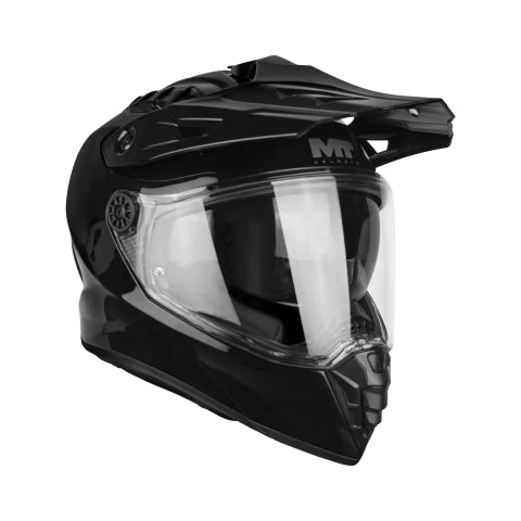 Casco Mt Adventur Track Sv Pure A1 Negro Brillo