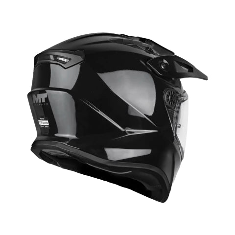Casco Mt Adventur Track Sv Pure A1 Negro Brillo