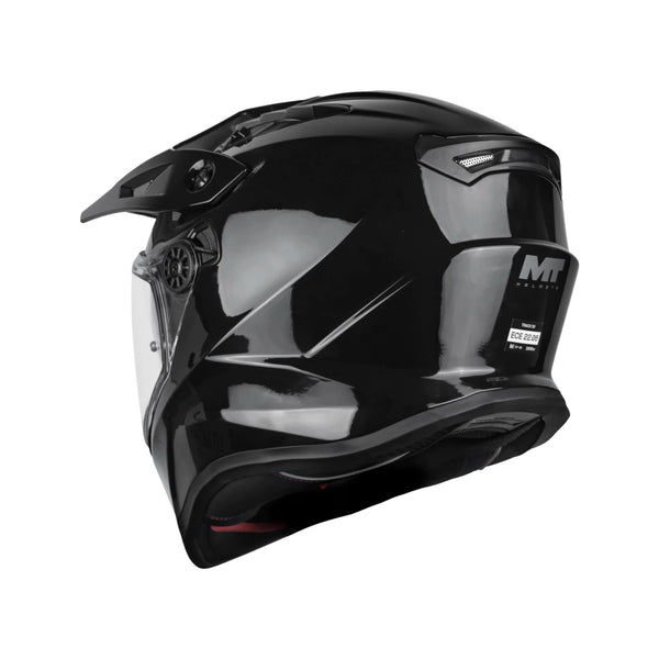 Casco Mt Adventur Track Sv Pure A1 Negro Brillo
