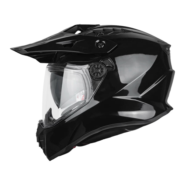 Casco Mt Adventur Track Sv Pure A1 Negro Brillo