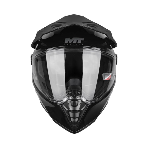 Casco Mt Adventur Track Sv Pure A1 Negro Brillo
