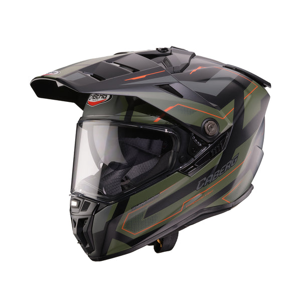 Casco Adventure Caberg Tanami Ranger Verde Naranja