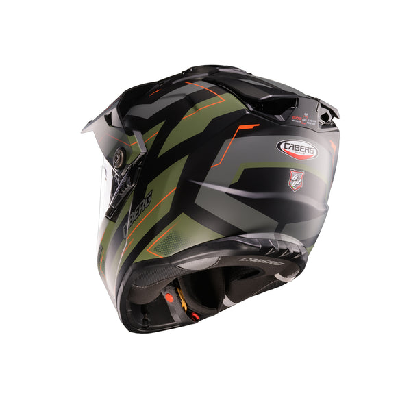 Casco Adventure Caberg Tanami Ranger Verde Naranja