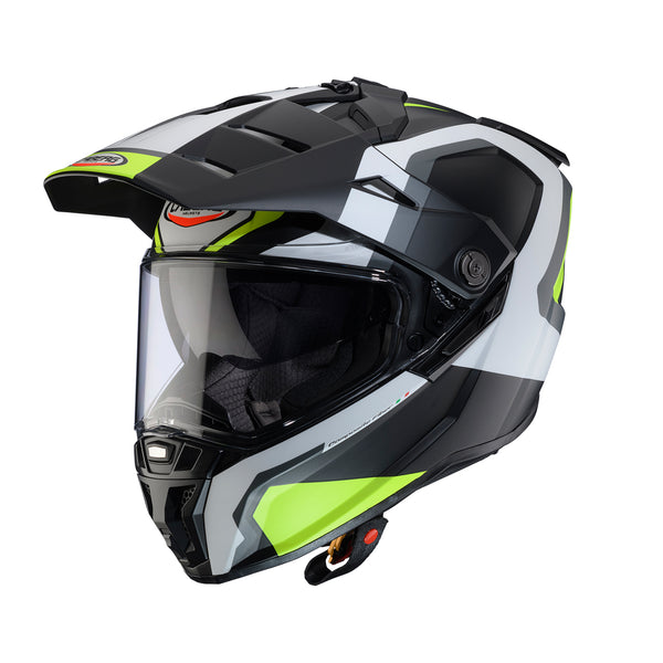 Casco Adventure Caberg Tanami Scram Negro Gris Amarillo