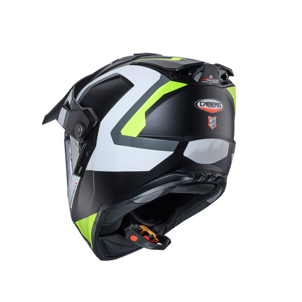 Casco Adventure Caberg Tanami Scram Negro Gris Amarillo