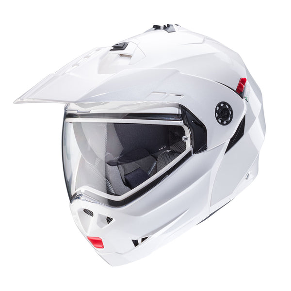 Casco Abatible Adventure Caberg Tourmax X Blanco Brllo
