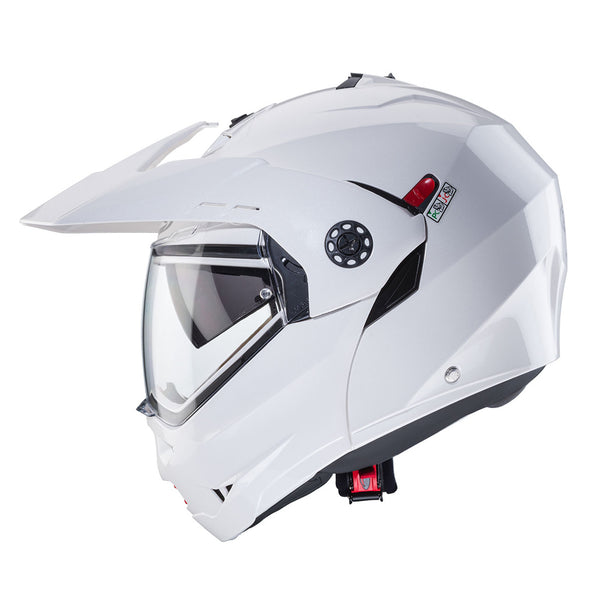 Casco Abatible Adventure Caberg Tourmax X Blanco Brllo
