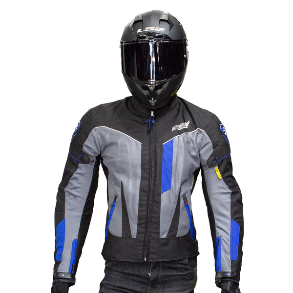 Chamarra Atrox Ventilada Cordura Mesh Impermeable Ce 2305 Azul