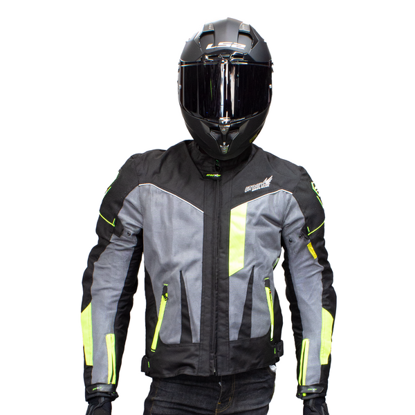Chamarra Atrox Ventilada Cordura Mesh Impermeable Ce 2305 Neon